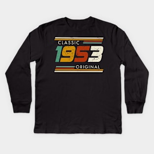 Classic 1953 Original Vintage Kids Long Sleeve T-Shirt